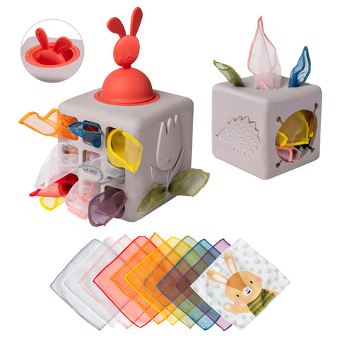 Caja de Pañuelos Silicón Pop Up Taf Toys