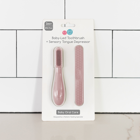 Pack Cepillo de Dientes + Abatelenguas Sensorial BABY LED™ EZPZ