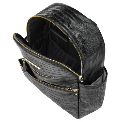 Petunia Pickle Bottom Pañalera Ace Croc Negro