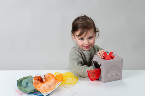 Caja de Pañuelos Silicón Pop Up Taf Toys