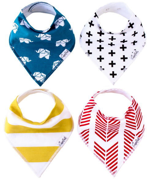 Set de 4 Baberos Bandana Copper Pearl