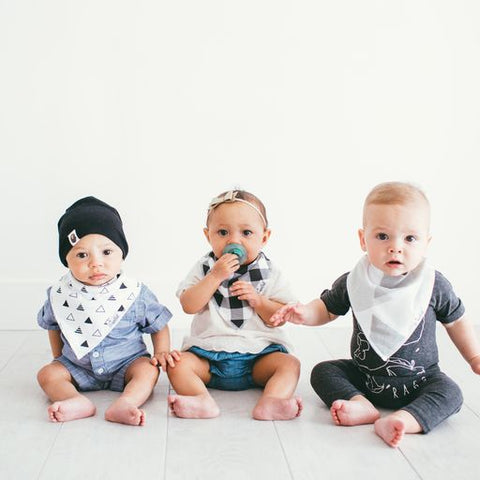 Set de 4 Baberos Bandana Copper Pearl