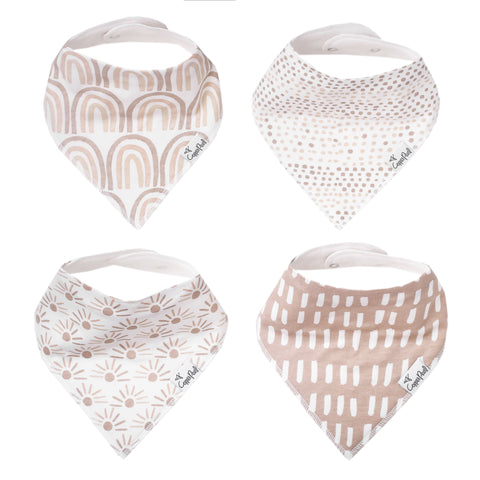 Set de 4 Baberos Bandana Copper Pearl