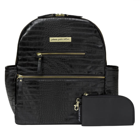 Petunia Pickle Bottom Pañalera Ace Croc Negro