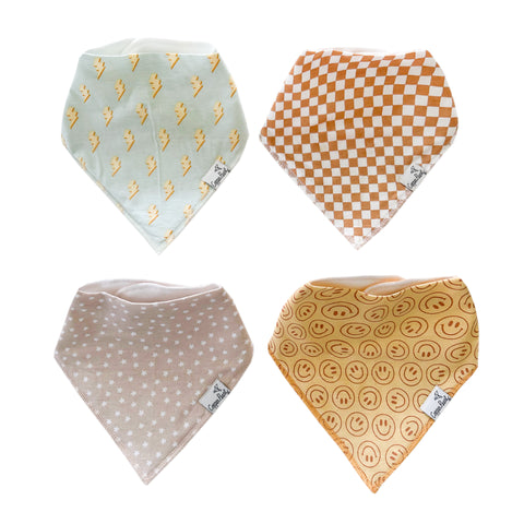 Set de 4 Baberos Bandana Copper Pearl